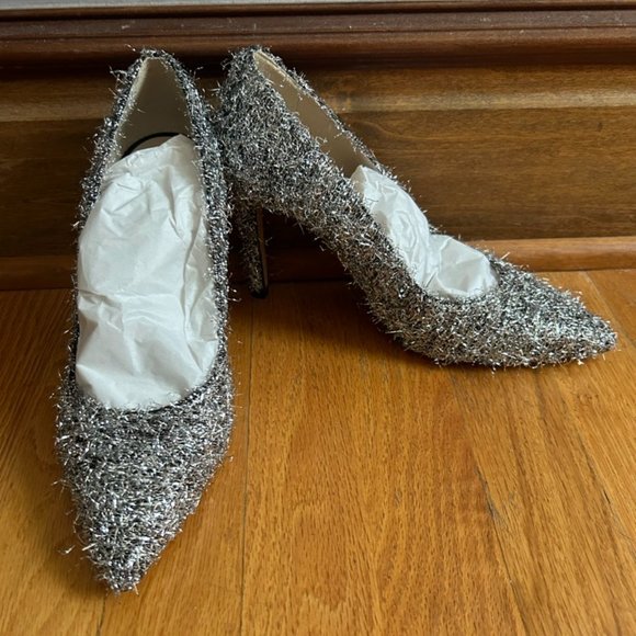 Sandro Metallic Pointed Toe Pumps - Picture 3 of 7